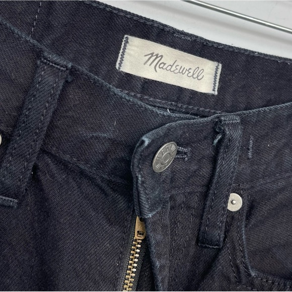 Madewell The Perfect Vintage Jean in Stone Black: Knee Slit Edition High Rise 24 - Picture 10 of 16